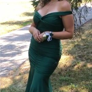 Ya Ya floor length green dress